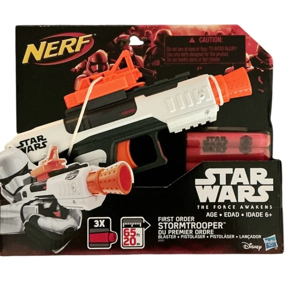 Nerf Star Wars First Order Stormtrooper Blaster - White & Orange - Picture 1 of 2
